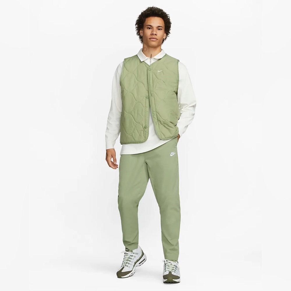 Nike Club Woven Tapered Leg Pants Oil Green NWT DX0623-386 Medium - Picture 4 of 11